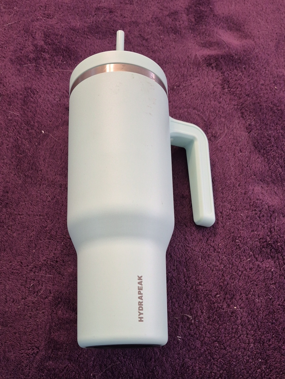 HydraPeak Powder Blue Insulated Travel Mug with Handle